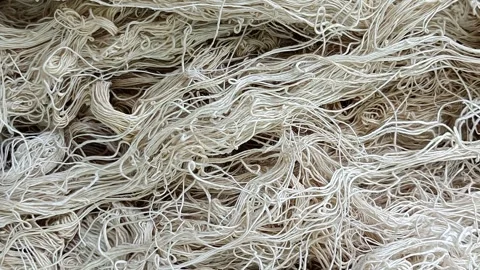 Linen Texture Background Abstract thread on a Linen Fabric Stock Footage 245910655