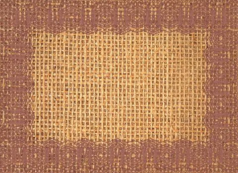 Linen texture with lace background Fotos de archivo