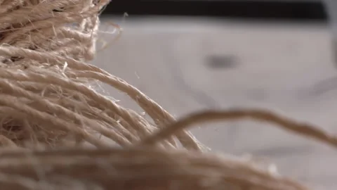 Linen Yarn Stock Footage 135977835