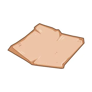 Liner parchment paper cartoon vector illustration Иллюстрация