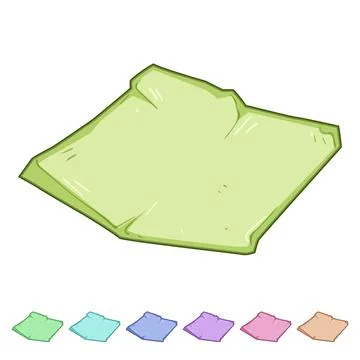 Liner parchment paper cartoon vector graphic Иллюстрация