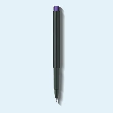 Liner pen. rapidograph. Stock Illustration