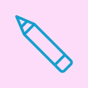Liner Pencil Vector Icon Stock Illustration