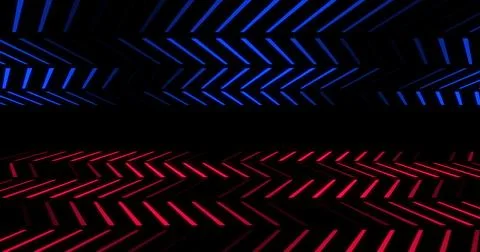 Lines 3d up and down moving creative elegant technology background. Digital.. Foto stock