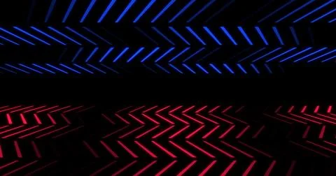 Lines 3d up and down moving creative elegant technology background. Digital.. Foto stock