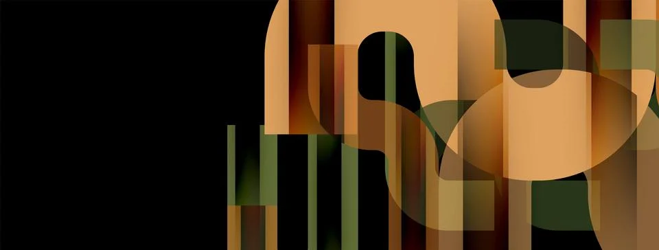 Lines, abstract letter style design background. Geometric vector Illustration イラスト素材