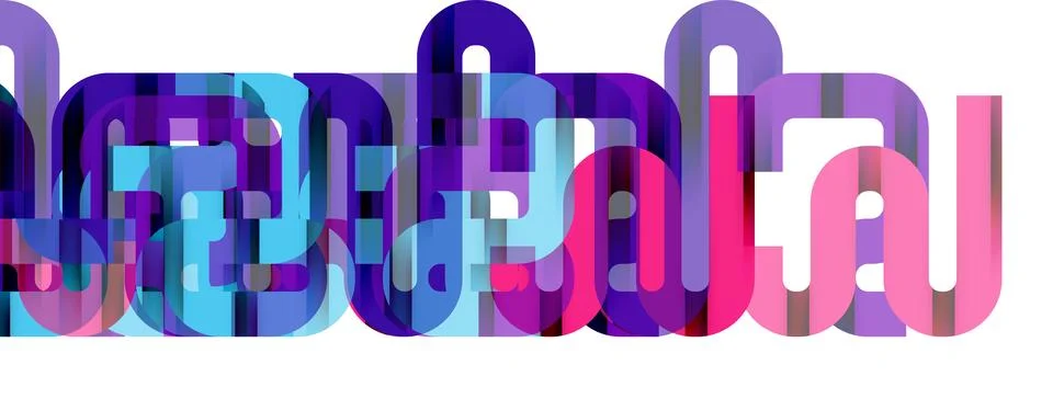 Lines, abstract letter style design background. Geometric vector Illustration Stockillustratie
