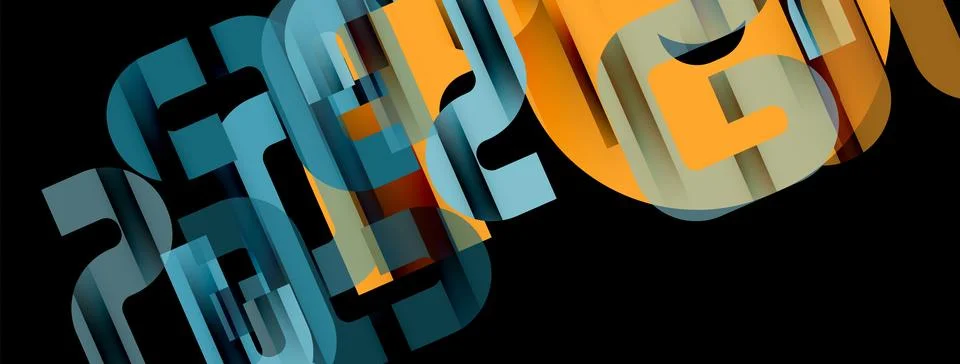 Lines, abstract letter style design background. Geometric vector Illustration Stockillustratie