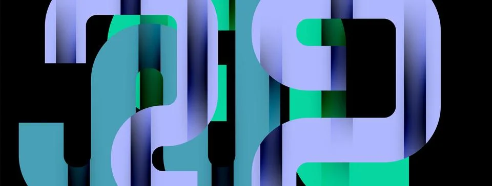 Lines, abstract letter style design background. Geometric vector Illustration Stockillustratie