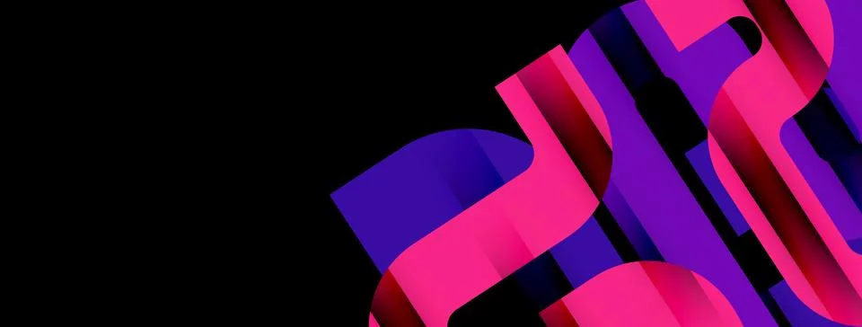 Lines, abstract letter style design background. Geometric vector Illustration Stockillustratie