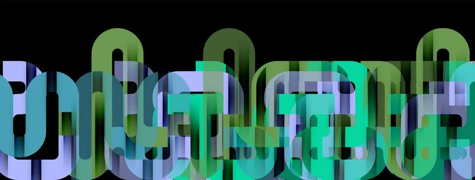 Lines, abstract letter style design background. Geometric vector Illustration Stockillustratie