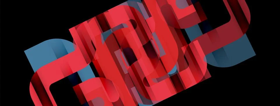 Lines, abstract letter style design background. Geometric vector Illustration Stock Illustration