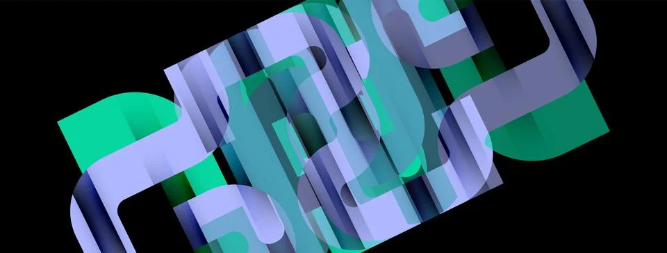 Lines, abstract letter style design background. Geometric vector Illustration Illustrazione stock