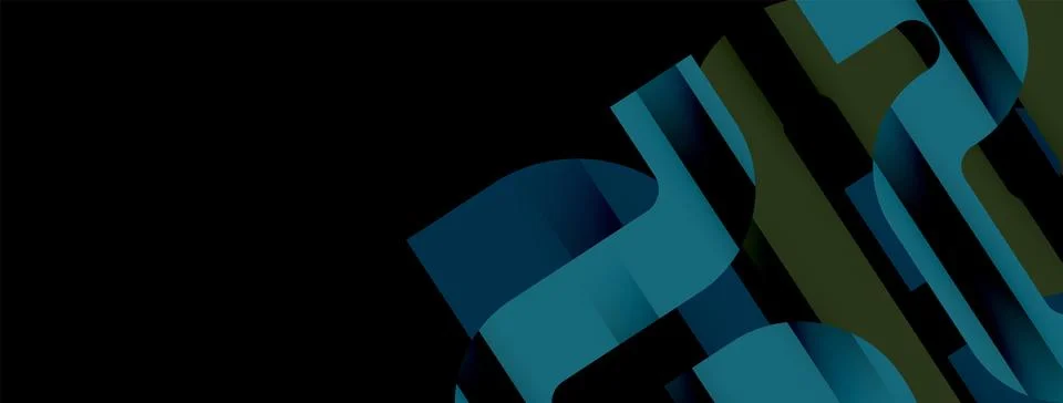 Lines, abstract letter style design background. Geometric vector Illustration Stock Illustration