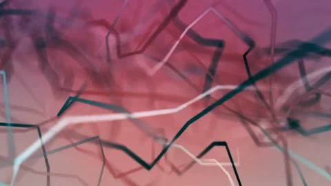 Lines Abstraction on Red Zoom In Motion Slow Stock Footage 95582732
