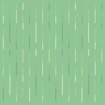 Lines and dots background, green abstract pattern, linear design Illustrazione stock