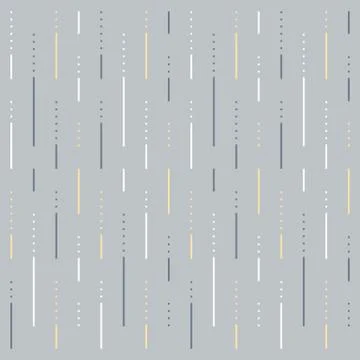 Lines and dots background, grey abstract pattern, linear design Illustrazione stock