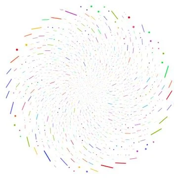 Lines And Dots Curl Globula Ilustración de archivo