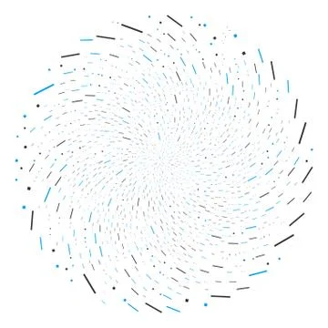 Lines And Dots Cycle Exploding Globula Illustrazione stock