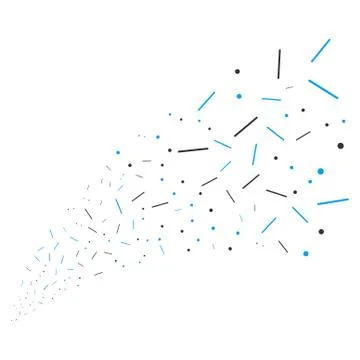 Lines And Dots Source Stream Ilustración de archivo
