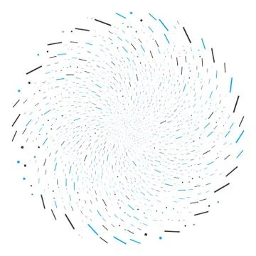 Lines And Dots Spiral Spin Stockillustratie