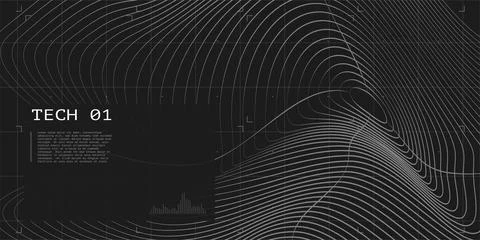 Lines and grids. Abstract grid structure. Futuristic mesh wireframe background Illustrazione stock