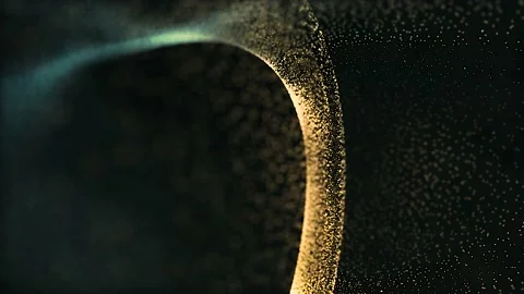 Lines and particles move with the rhythm or rhythm of the music. Animated backgr Stock Footage 239726044