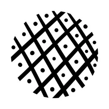 Lines and points organic pattern line style Illustrazione stock