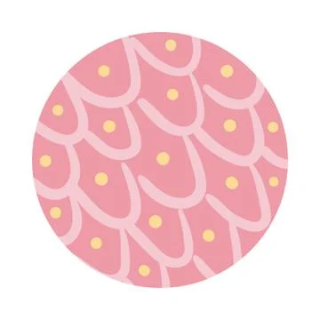 Lines and points organic pattern block style Illustrazione stock