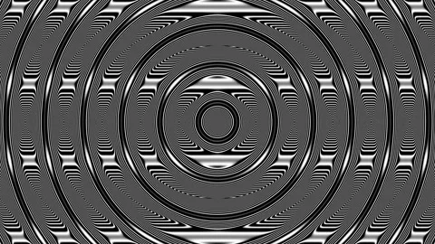 Lines and Rings Intersecting Monochrome Morphing Masks Stock Footage 143931335