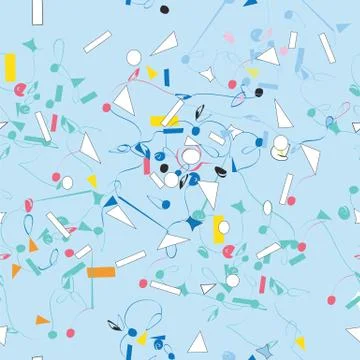 Lines And Shapes Connected Stock Illustration