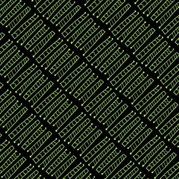 Lines and shapes pattern over black background Foto stock