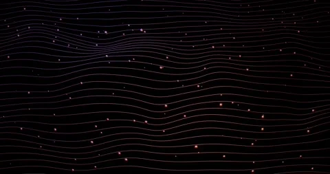 Lines and spheres wavy background. Stock Footage 277082126