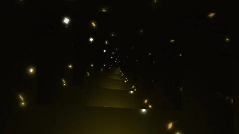 Lines and squares confetti. Rhythmic movement. Hypnotic transformation Stock Footage 265497601