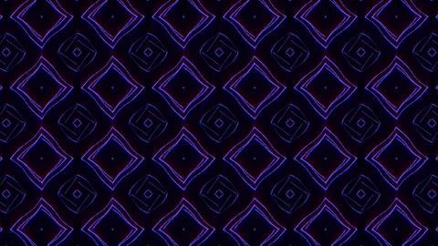 Lines and squares. Psychedelic hypnotic transformation. Stock Illustration