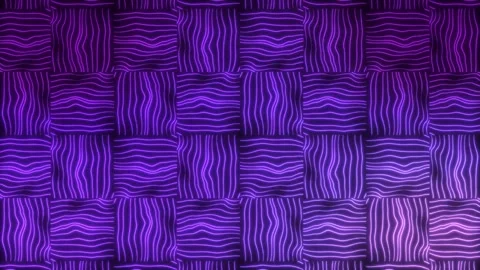 Lines and squares. Rhythmic movement. Psychedelic hypnotic transformation Stock Footage 254591939