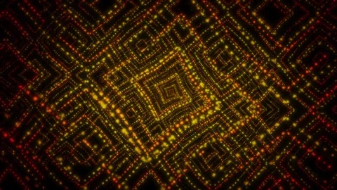 Lines and squares. Rhythmic movement. Psychedelic hypnotic transformation Stock Footage 261731330