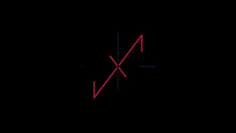 Lines animate symbols in composition and explosion, Shape and icon animation Stock Footage 296408570