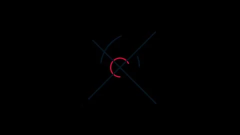 Lines animate symbols in composition and explosion, Shape and icon animation Stock Footage 296408572