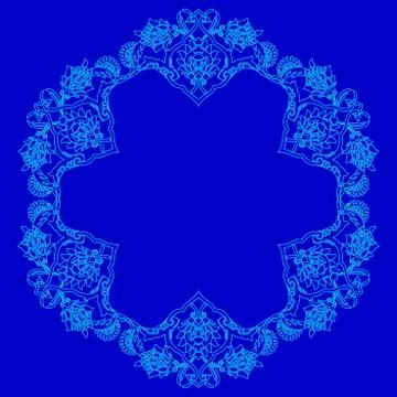 Lines artistic ottoman pattern series fifty four Stock Illustration