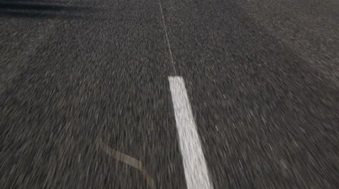 Lines on the Asphalt Road Video stock 66255195