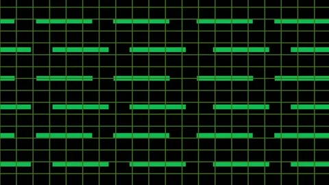 Lines Background Green Line Moving on Screen Stock Footage 185903919