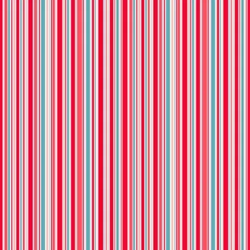 Lines background, red blue pink and white stripes vector seamless pattern Stock Illustration