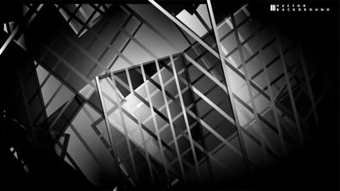 Lines on black background - Illustration Stock Illustration