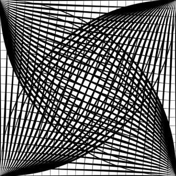 Lines blend object Stock Illustration