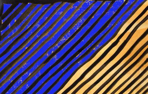 Lines, blue, yellow, black Stock Illustration