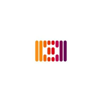 Lines camera logo design vectors colorful Stock Illustration