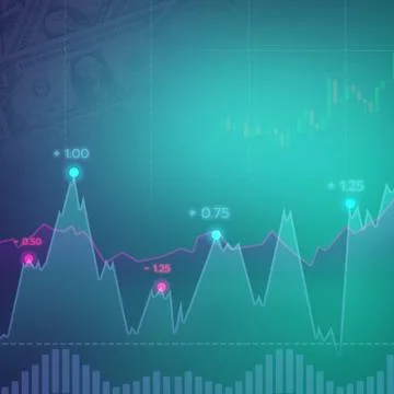 Lines chart, analysis.background. Stock Illustration