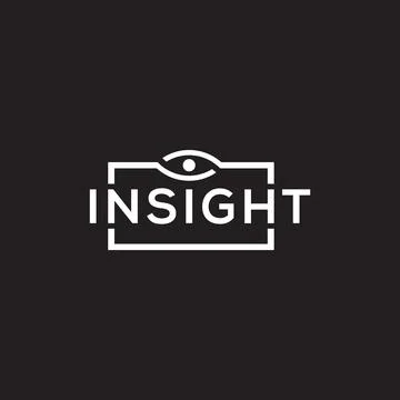 Lines circle eye modern insight logo symbol icon vector graphic design illu.. Иллюстрация