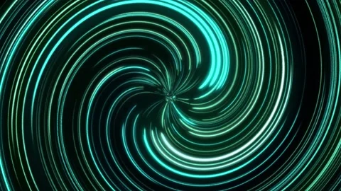 Lines circular motion curl. neon elements Stock Footage 168576311
